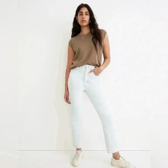 Madewell The Momjean in Bloomfield Wash High Rise  Denim Jeans Size 23 - Picture 1 of 10